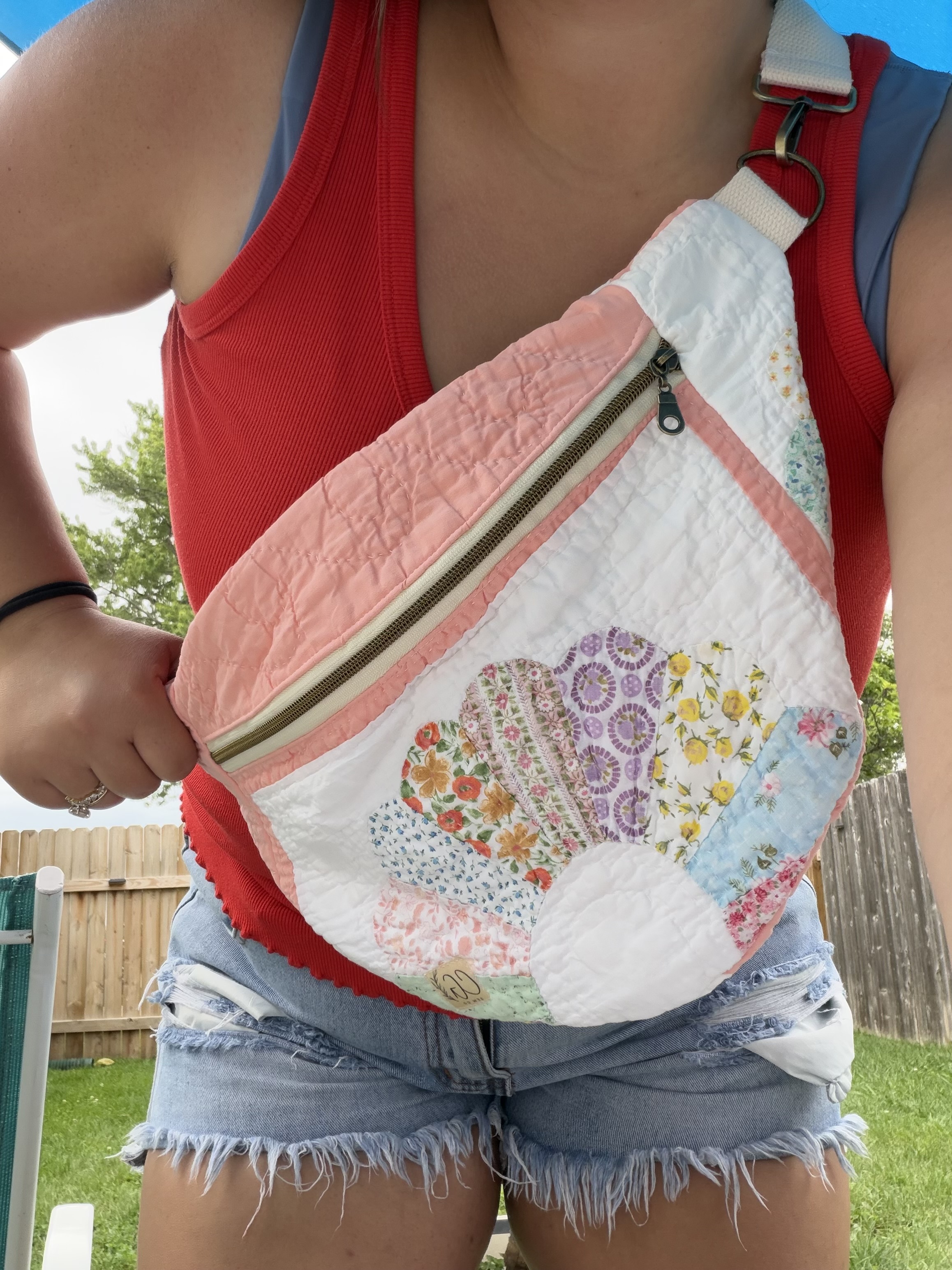 Dresden Flower Petal Sling Bag